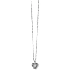 Adela Heart Convertible Necklace -Cheap Gleamy Adorn Store adela heart convertible necklace silver 3