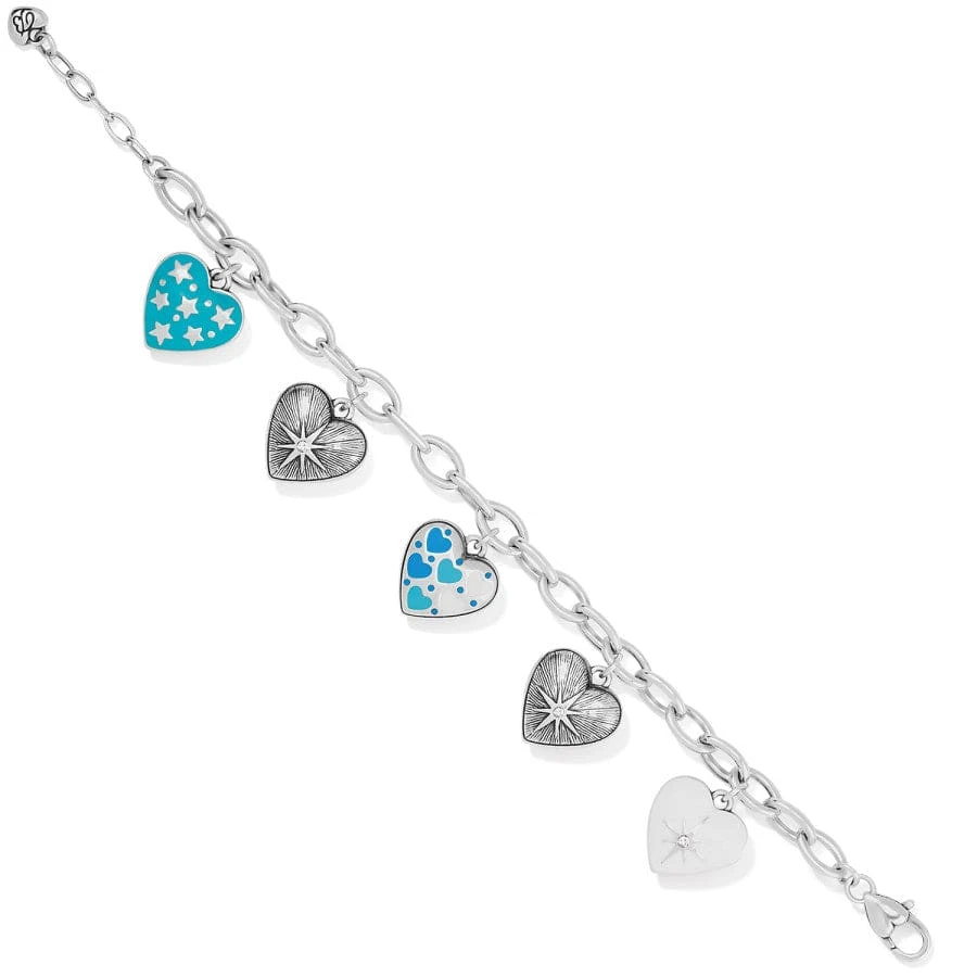 Amore Shades Hearts Charm Bracelet 4 Amore Shades Hearts Charm Bracelet - Image 2