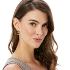 Amulet Post Earrings -Cheap Gleamy Adorn Store amulet post earrings gold 2