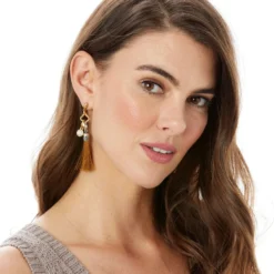 Amulet Post Earrings -Cheap Gleamy Adorn Store amulet post earrings gold 3