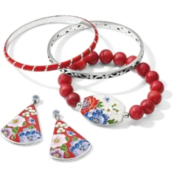 Blossom Hill Rouge Post Drop Earrings 9 Blossom Hill Rouge Post Drop Earrings -Cheap Gleamy Adorn Store blossom hill rouge post drop earrings red multi 2