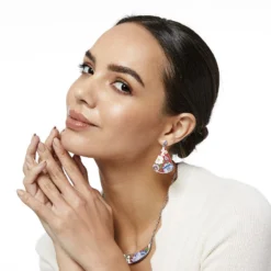 Blossom Hill Rouge Post Drop Earrings 10 Blossom Hill Rouge Post Drop Earrings -Cheap Gleamy Adorn Store blossom hill rouge post drop earrings red multi 3