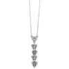 Cascading Hearts Drop Necklace -Cheap Gleamy Adorn Store cascading hearts drop necklace silver 0