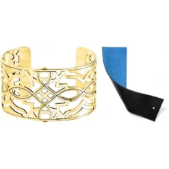 Christo Paris Wide Cuff Bracelet Set -Cheap Gleamy Adorn Store christo paris wide cuff bracelet set gold bali blue 3 f57369f8 9adf 44e4 819e 83e601990628