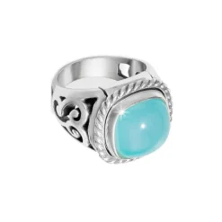 Color Clique Gem Scroll Ring Set