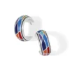 Colormix Hoop Earrings -Cheap Gleamy Adorn Store colormix hoop earrings silver multi 0