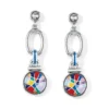 Colormix Post Earrings -Cheap Gleamy Adorn Store colormix post earrings silver multi 0