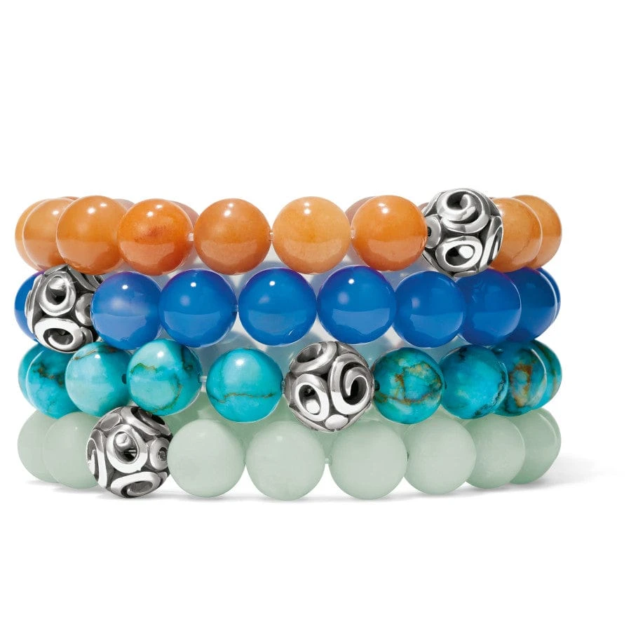 Contempo Chroma Turquoise Stretch Bracelet 4 Contempo Chroma Turquoise Stretch Bracelet - Image 2