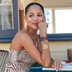 Contempo Wide Cuff Bracelet -Cheap Gleamy Adorn Store contempo wide cuff bracelet gold 5