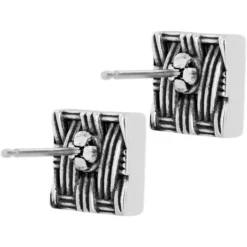 Crystal Rocks Post Earrings -Cheap Gleamy Adorn Store crystal rocks post earrings silver metallic 2