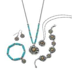 Daisy Dee Turquoise Necklace -Cheap Gleamy Adorn Store daisy dee turquoise necklace silver turquoise 4