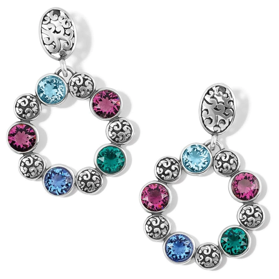 Elora Gems Circle Post Earrings 3 Elora Gems Circle Post Earrings