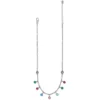 Elora Gems Drops Collar Necklace 2 Elora Gems Drops Collar Necklace -Cheap Gleamy Adorn Store elora gems drops collar necklace silver multi 1