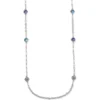 Elora Gems Sky Long Necklace -Cheap Gleamy Adorn Store elora gems sky long necklace silver blue 0 7bf3cf2a df0d 46bf 8126 4798799d49a0