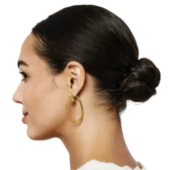 Esprit Heart Post Hoop Earrings -Cheap Gleamy Adorn Store esprit heart post hoop earrings gold 2