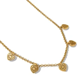 Esprit Heart Station Necklace -Cheap Gleamy Adorn Store esprit heart station necklace gold 2