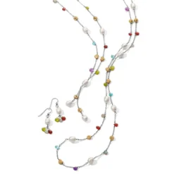 Eye Candy Pearl Long Necklace 11 Eye Candy Pearl Long Necklace -Cheap Gleamy Adorn Store eye candy pearl long necklace silver pearl 3