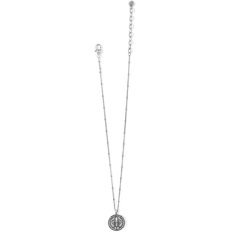 Fleur De Lis Small Coin Necklace 4 Fleur De Lis Small Coin Necklace - Image 2
