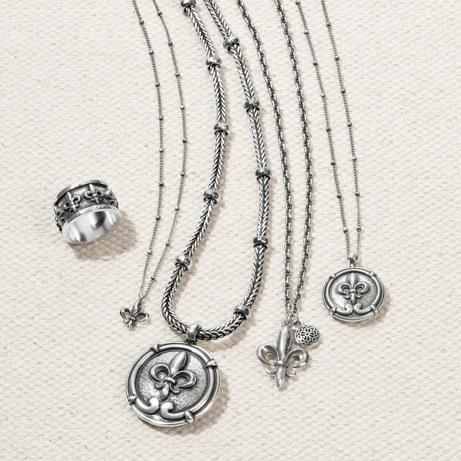 Fleur De Lis Small Coin Necklace 5 Fleur De Lis Small Coin Necklace - Image 3