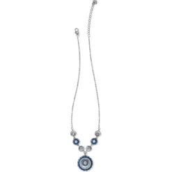 Halo Eclipse Necklace -Cheap Gleamy Adorn Store halo eclipse necklace silver blue 2 c79a3b19 c5e2 4152 8c61 5676f8ceeba6