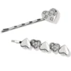 Hearts Ablaze Bobby Pins -Cheap Gleamy Adorn Store hearts ablaze bobby pins silver 0