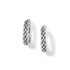 Interlok Braid Small Hoop Earrings -Cheap Gleamy Adorn Store interlok braid small hoop earrings silver 0