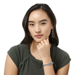 Interlok Hinged Bangle -Cheap Gleamy Adorn Store interlok hinged bangle silver 2 39041724 91c3 4787 862a 6e30d2802c05