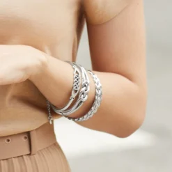 Interlok Hinged Bangle -Cheap Gleamy Adorn Store interlok hinged bangle silver 3 d98c6dce de42 4551 bc6a 1271bd8ac023