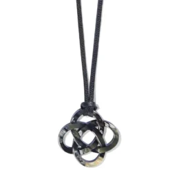 Interlok Horn Necklace -Cheap Gleamy Adorn Store interlok horn necklace black 0