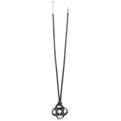 Interlok Horn Necklace -Cheap Gleamy Adorn Store interlok horn necklace black 1