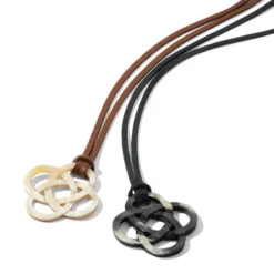 Interlok Horn Necklace -Cheap Gleamy Adorn Store interlok horn necklace black 2
