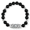 Interlok Lustre Black Agate Stretch Bracelet -Cheap Gleamy Adorn Store interlok lustre black agate stretch bracelet black 0 e99baca0 11f2 416e a99a 9aa67c36da4f