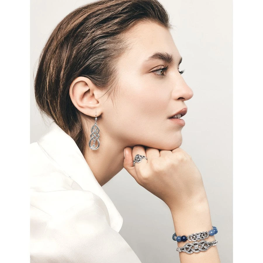 Interlok Lustre Blue Quartz Stretch Bracelet 5 Interlok Lustre Blue Quartz Stretch Bracelet - Image 3