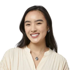 Intrigue Soiree Petite Reversible Necklace -Cheap Gleamy Adorn Store intrigue soiree petite reversible necklace gold black 4