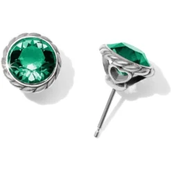 Iris Stud Earrings 41 Iris Stud Earrings -Cheap Gleamy Adorn Store iris stud earrings silver emerald 0