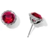 Iris Stud Earrings -Cheap Gleamy Adorn Store iris stud earrings silver ruby 0