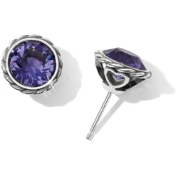 Iris Stud Earrings 30 Iris Stud Earrings -Cheap Gleamy Adorn Store iris stud earrings silver tanzanite 0