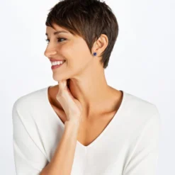 Iris Stud Earrings 31 Iris Stud Earrings -Cheap Gleamy Adorn Store iris stud earrings silver tanzanite 1