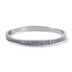 Light Hearted Crystal Bangle -Cheap Gleamy Adorn Store light hearted crystal bangle silver tanzanite 0