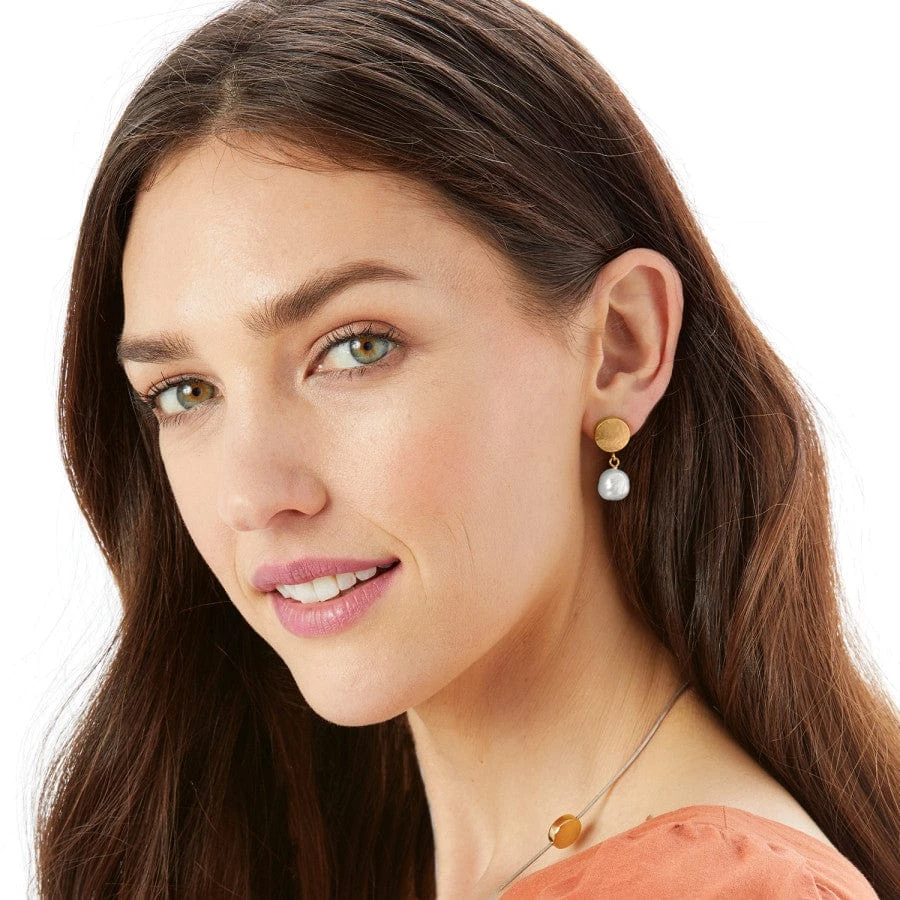 Mediterranean Pearl Post Drop Earrings 5 Mediterranean Pearl Post Drop Earrings - Image 3