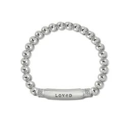 Meridian Love Petite Stretch Bracelet -Cheap Gleamy Adorn Store meridian love petite stretch bracelet silver 1