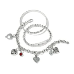 Meridian Love Petite Stretch Bracelet -Cheap Gleamy Adorn Store meridian love petite stretch bracelet silver 2