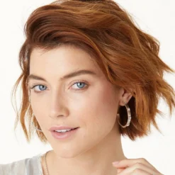 Meridian Zenith Station Hoop Earrings -Cheap Gleamy Adorn Store meridian zenith station hoop earrings silver 2 bf24fba7 b578 4099 b2ad 5869a66b58e9