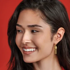 Meridian Zenith Tassel French Wire Earrings 8 Meridian Zenith Tassel French Wire Earrings -Cheap Gleamy Adorn Store meridian zenith tassel french wire earrings gold 1