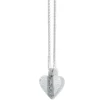 Mingle Adore Petite Heart Necklace -Cheap Gleamy Adorn Store mingle adore petite heart necklace silver 0