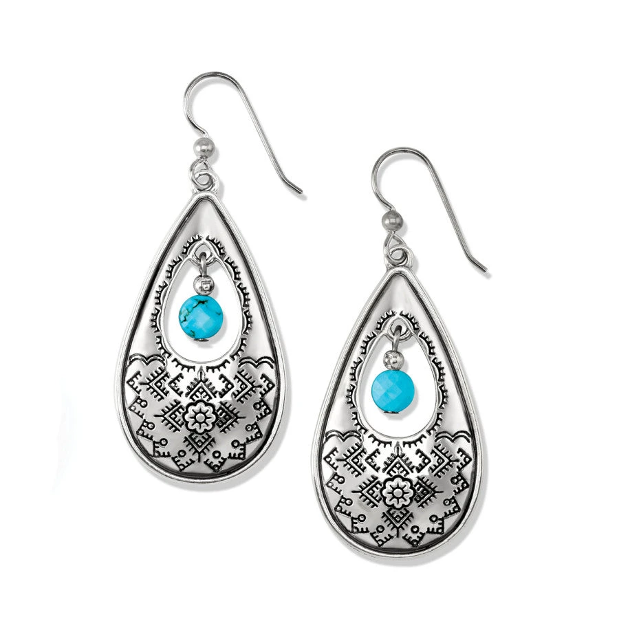 Mosaic Paseo Teardrop French Wire Earrings 3 Mosaic Paseo Teardrop French Wire Earrings