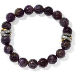 Neptune's Rings Amethyst Stretch Bracelet