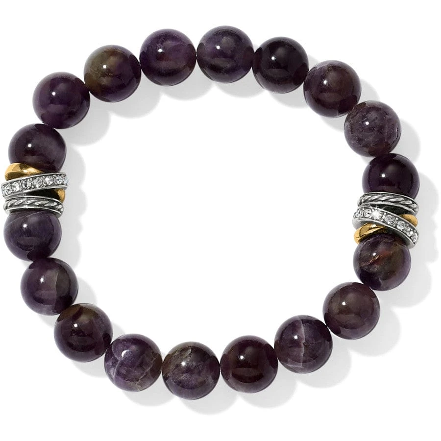 Neptune's Rings Amethyst Stretch Bracelet 3 Neptune's Rings Amethyst Stretch Bracelet