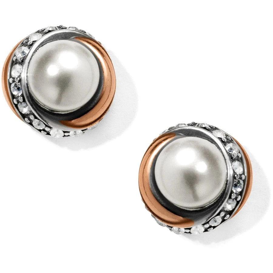 Neptune's Rings Pearl Button Earrings 3 Neptune's Rings Pearl Button Earrings