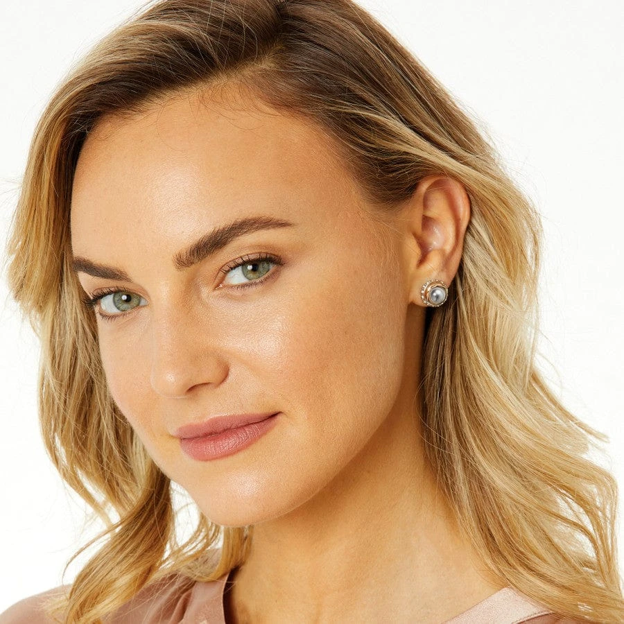 Neptune's Rings Pearl Button Earrings 5 Neptune's Rings Pearl Button Earrings - Image 3